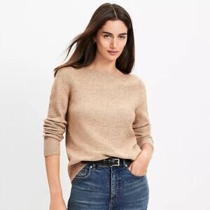 Loft sequin boatneck ribtrim sweater